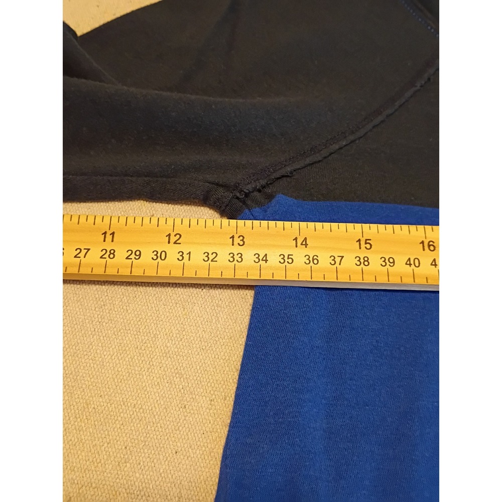 Hollister Womens Navy Blue Striped Raglan Long Sleeve Scoop Neck Top Size S - Picture 5 of 8